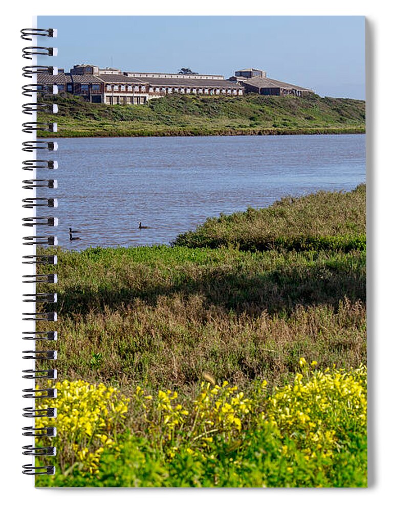 Moss Landing Marine Lab Spiral Notebook featuring the photograph Moss Landing Marine Lab by Derek Dean