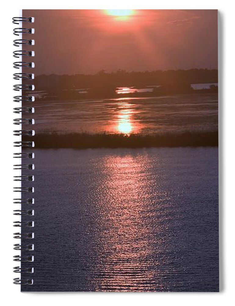 Orange Spiral Notebook featuring the photograph Mother Natures Mood Swings by John Glass