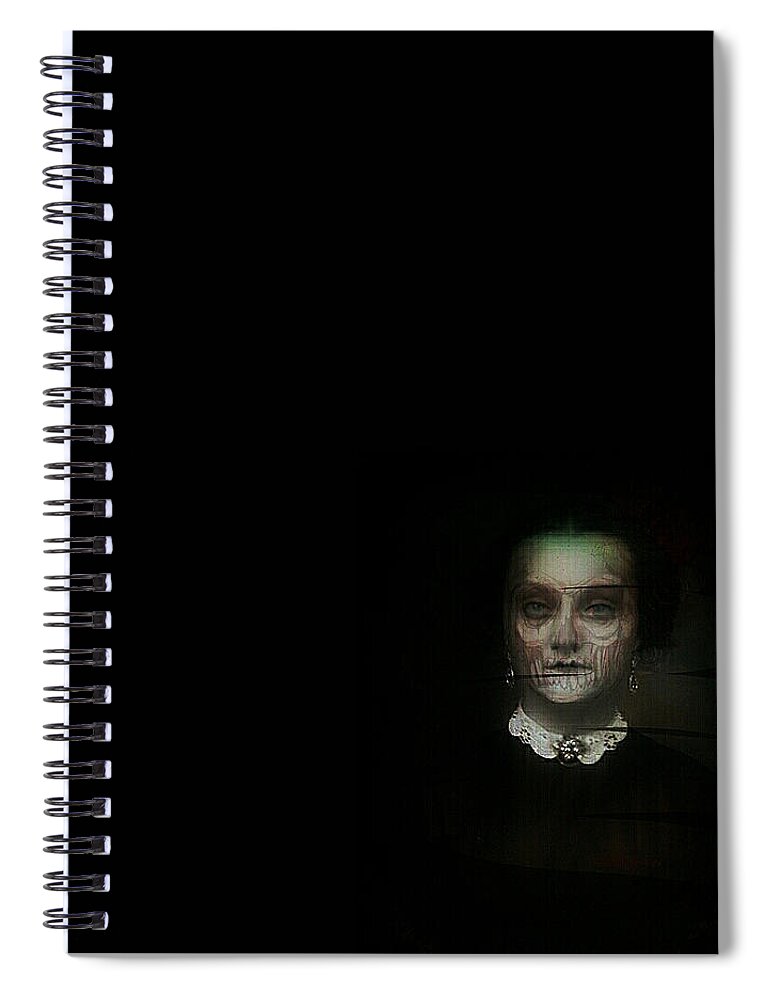 Skeleton Spiral Notebook featuring the digital art Mother's Day by Delight Worthyn