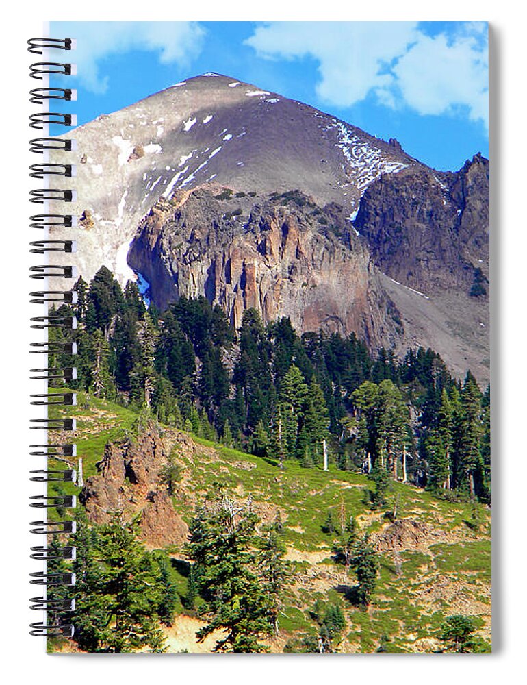 Frank Wilson Spiral Notebook featuring the photograph Mount Lassen Volcano by Frank Wilson