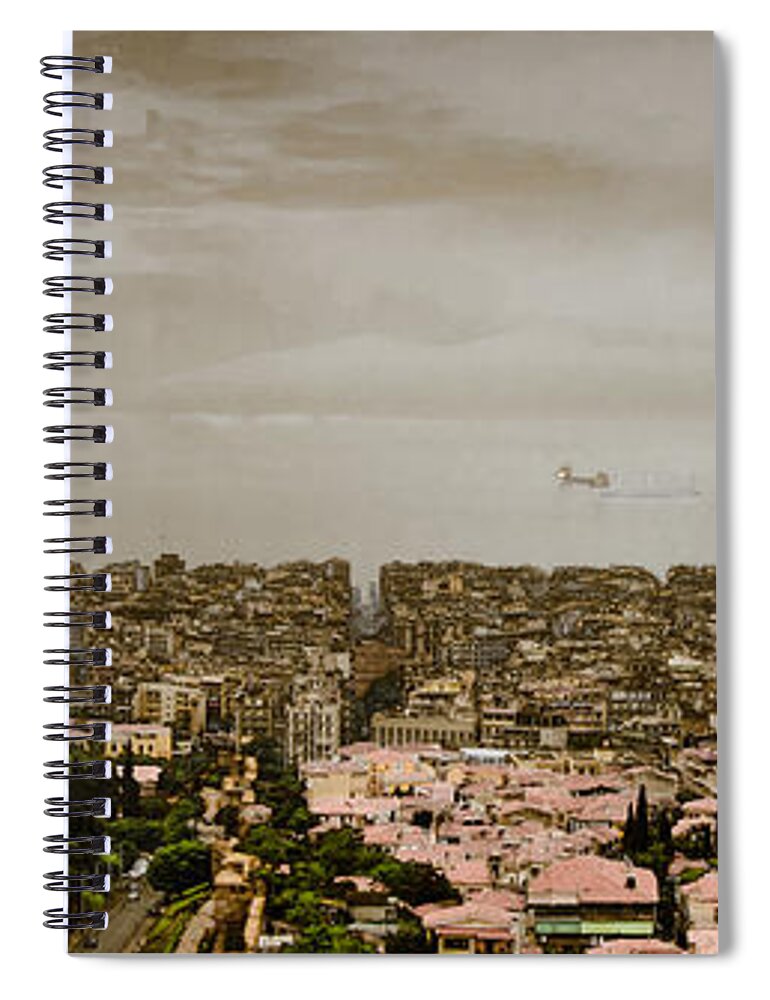 Anopoli Spiral Notebook featuring the photograph Thessaloniki, Greece - Mount Olympus by Mark Forte