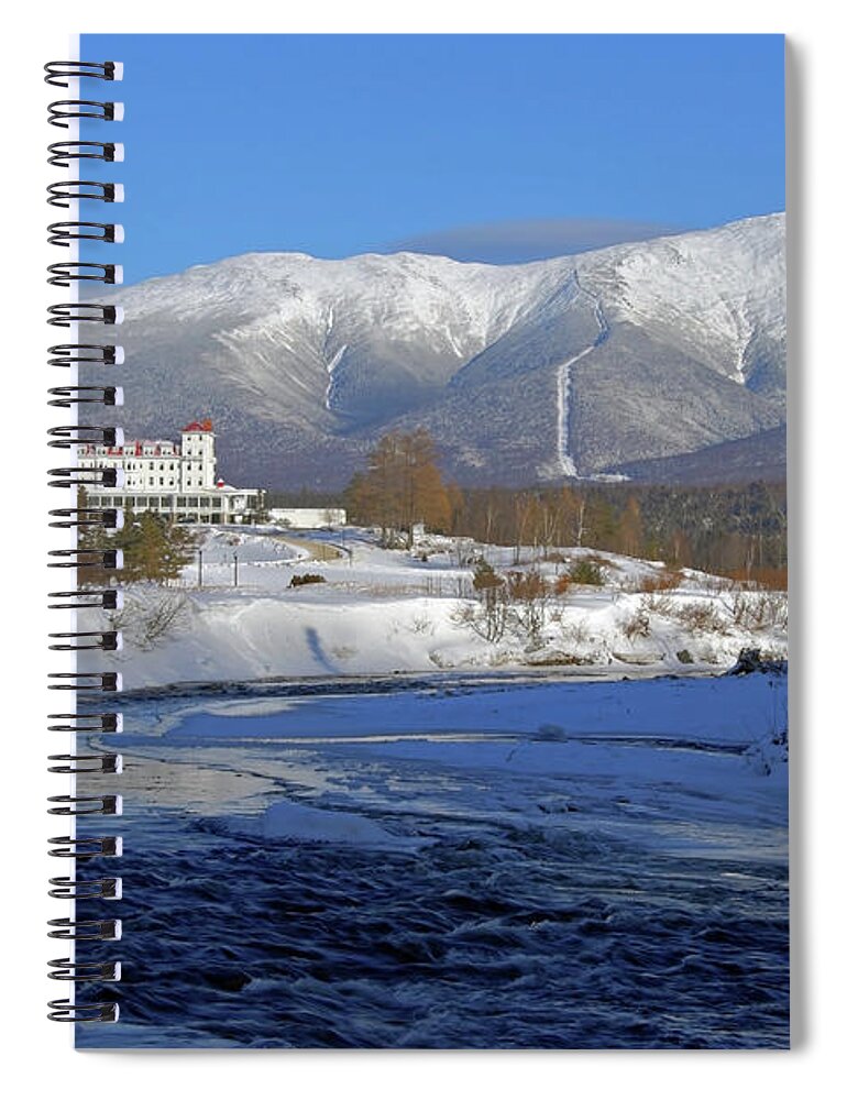 Mount Washington Spiral Notebook featuring the photograph Mount Washington Hotel by Brett Pelletier