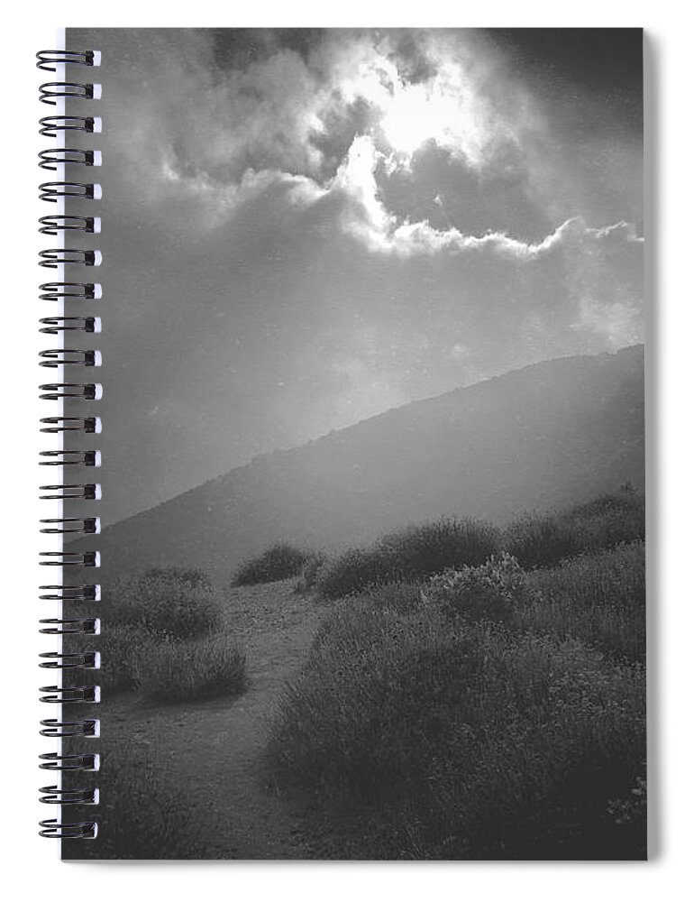 Most Spiral Notebook featuring the digital art Mountain Glory by Kevyn Bashore