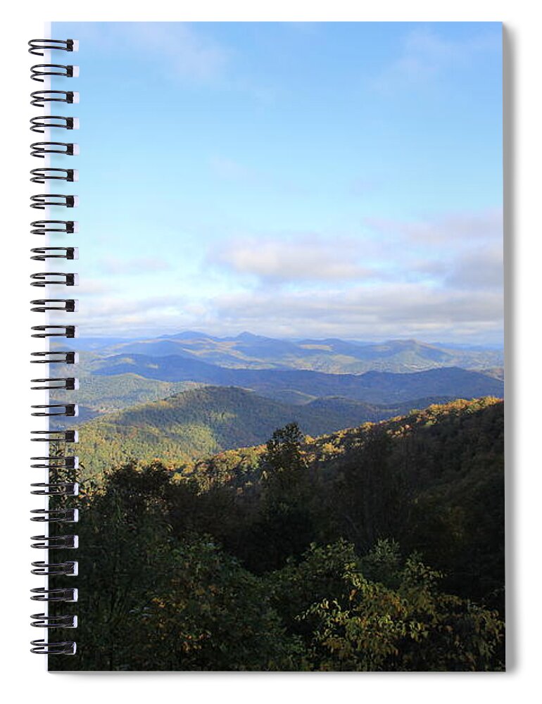 Mountains Spiral Notebook featuring the photograph Mountain Landscape 1 by Allen Nice-Webb