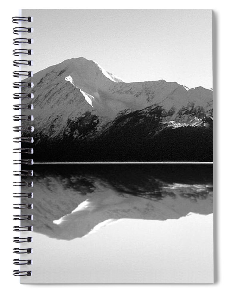 Alaska Spiral Notebook featuring the photograph Mountain Mirror by Kimberly Blom-Roemer