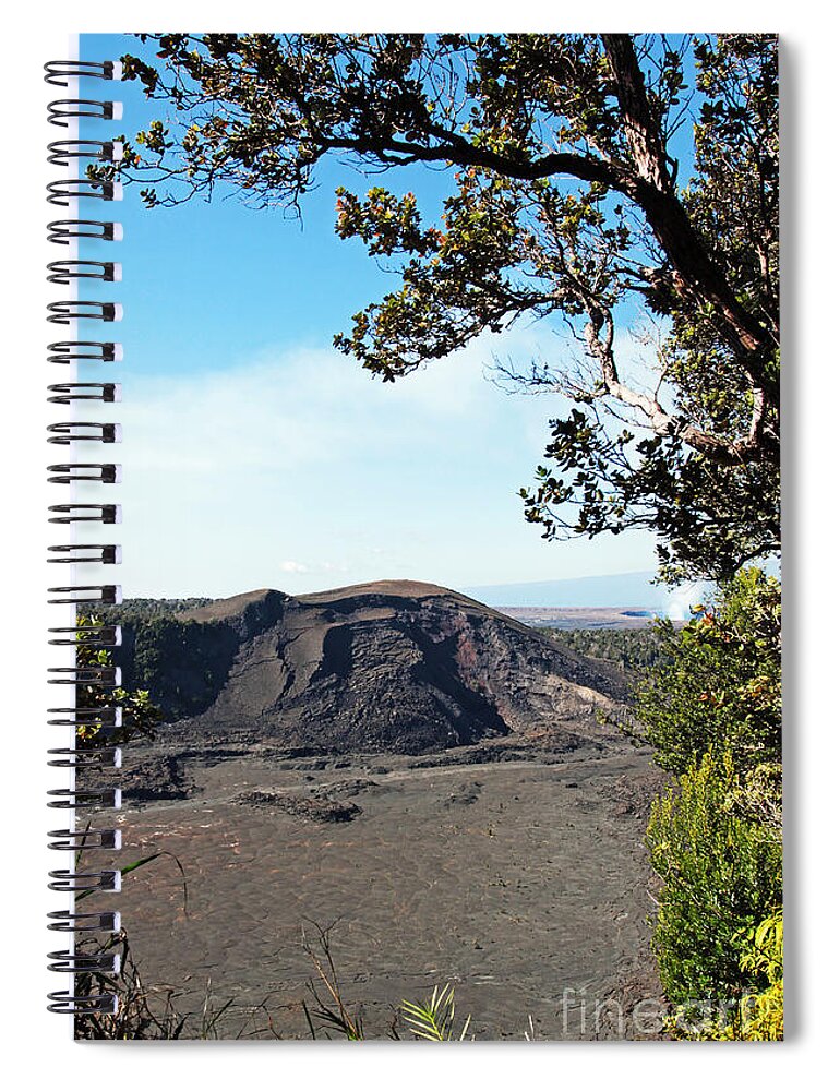 Mountain Of Lava Spiral Notebook featuring the photograph Mountain of Lava by Jennifer Robin