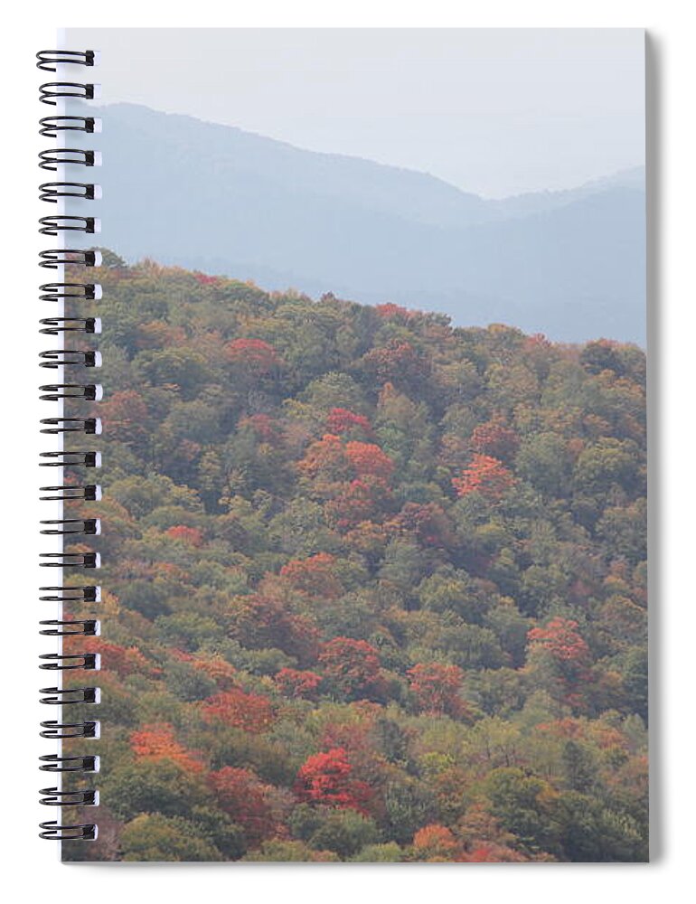 Mountain Range Spiral Notebook featuring the photograph Mountain Range by Allen Nice-Webb