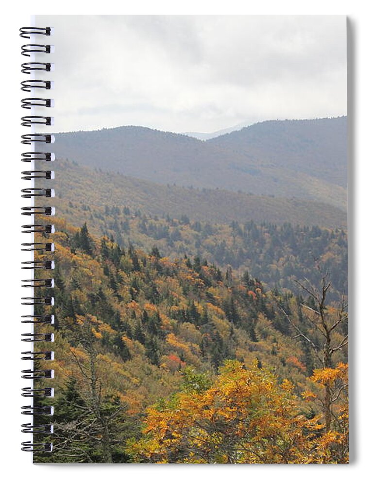 Mountains Spiral Notebook featuring the photograph Mountain Side Long View by Allen Nice-Webb