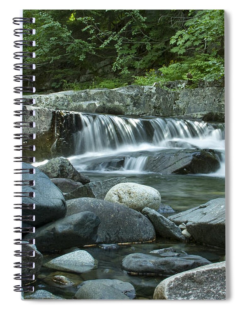 Stream Spiral Notebook featuring the photograph Mountain Stream by Idaho Scenic Images Linda Lantzy