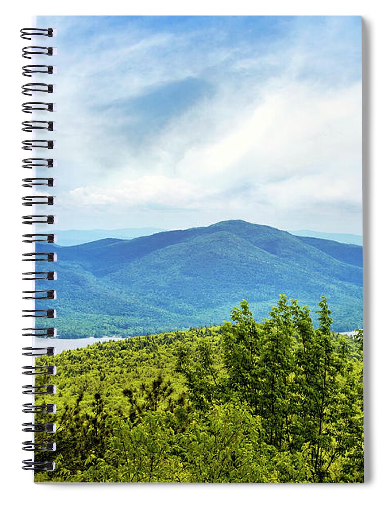 Adirondack Mountains Spiral Notebook featuring the photograph Adirondacks Mountain View by Christina Rollo