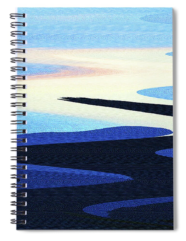 Mountains And Sky Abstract Spiral Notebook featuring the photograph Mountains And Sky Abstract by Tom Janca