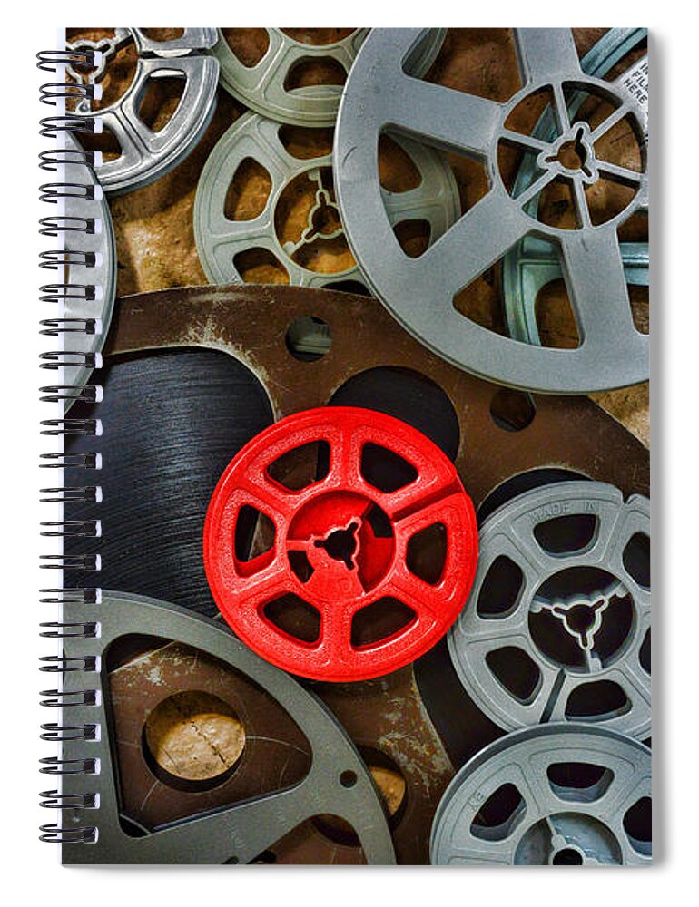 Paul Ward Spiral Notebook featuring the photograph Movie Reels by Paul Ward