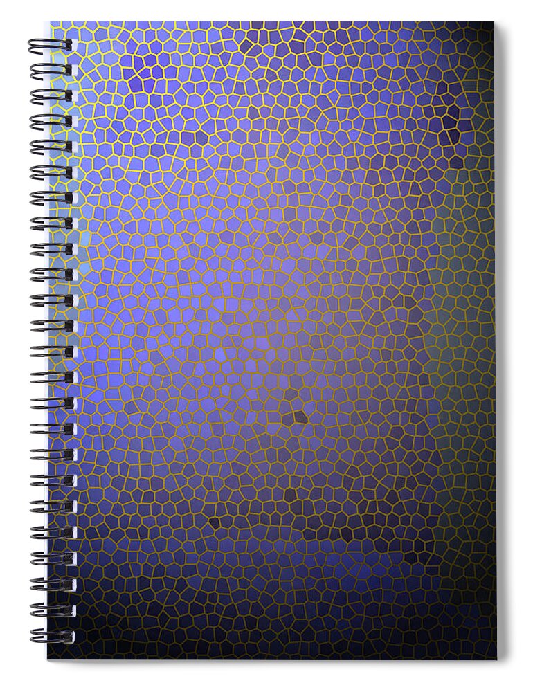 Female Spiral Notebook featuring the mixed media Mozaic Nude by Claudia Goodell