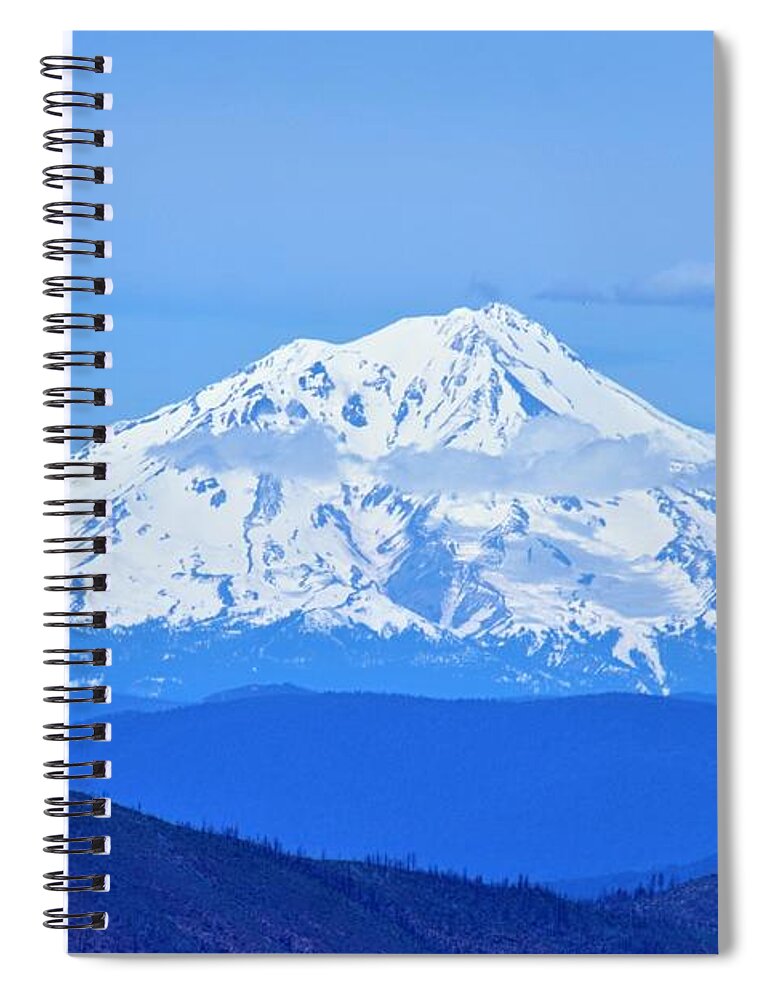 Mountains Spiral Notebook featuring the photograph Mt. Shasta, California by Merle Grenz