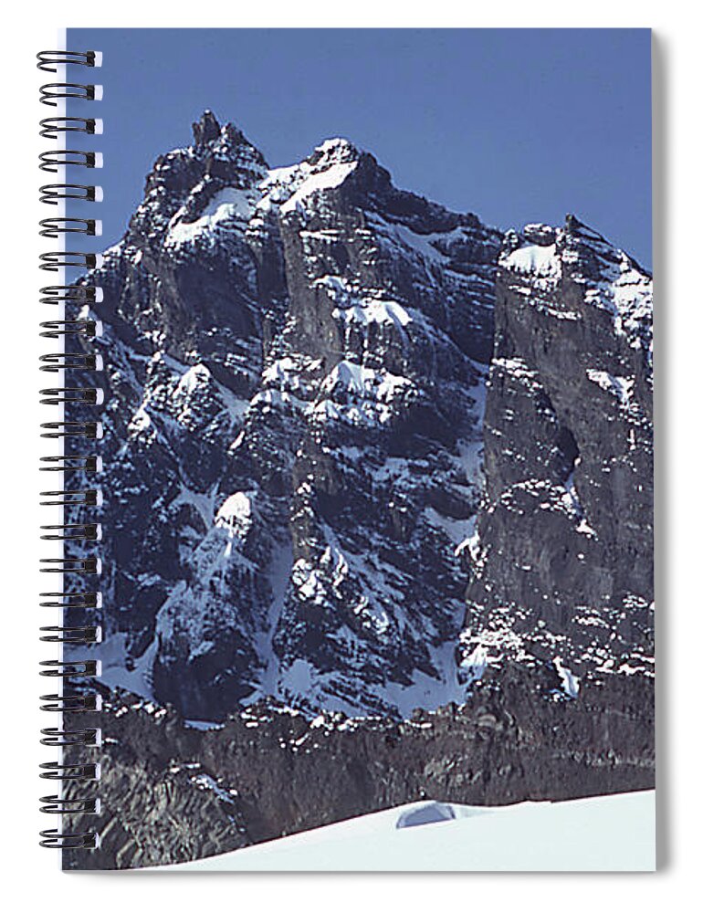 Mt207 Spiral Notebook featuring the photograph MT207 North Face Lincoln Peak WA by Ed Cooper Photography