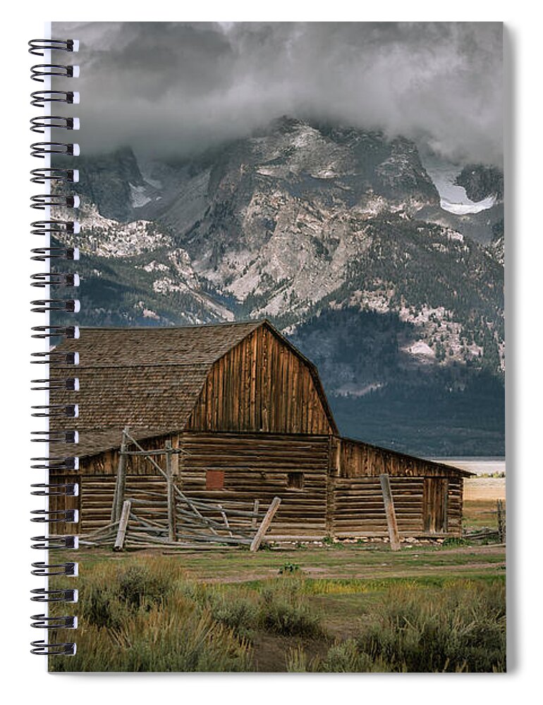  Spiral Notebook featuring the photograph Multon Barn by Edgars Erglis