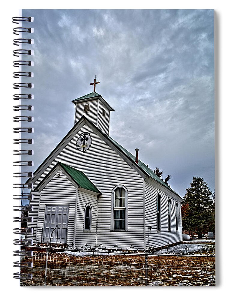 Church Spiral Notebook featuring the photograph Murphy U B Church 2 by Bonfire Photography