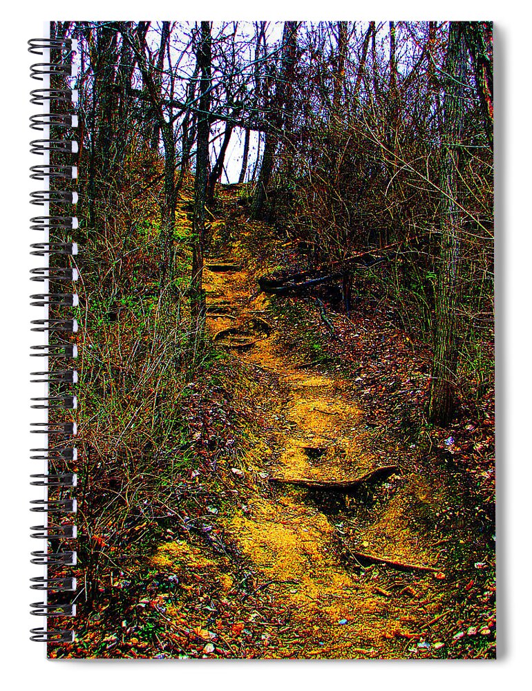 Hiking Spiral Notebook featuring the photograph Mustard Hill by Marie Jamieson