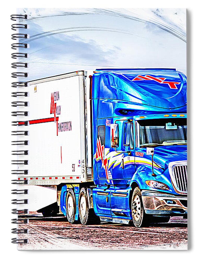 Mesilla Valley Transportation Spiral Notebook featuring the photograph MVT_ Whirlwind PhotoArt_1a by Walter Herrit