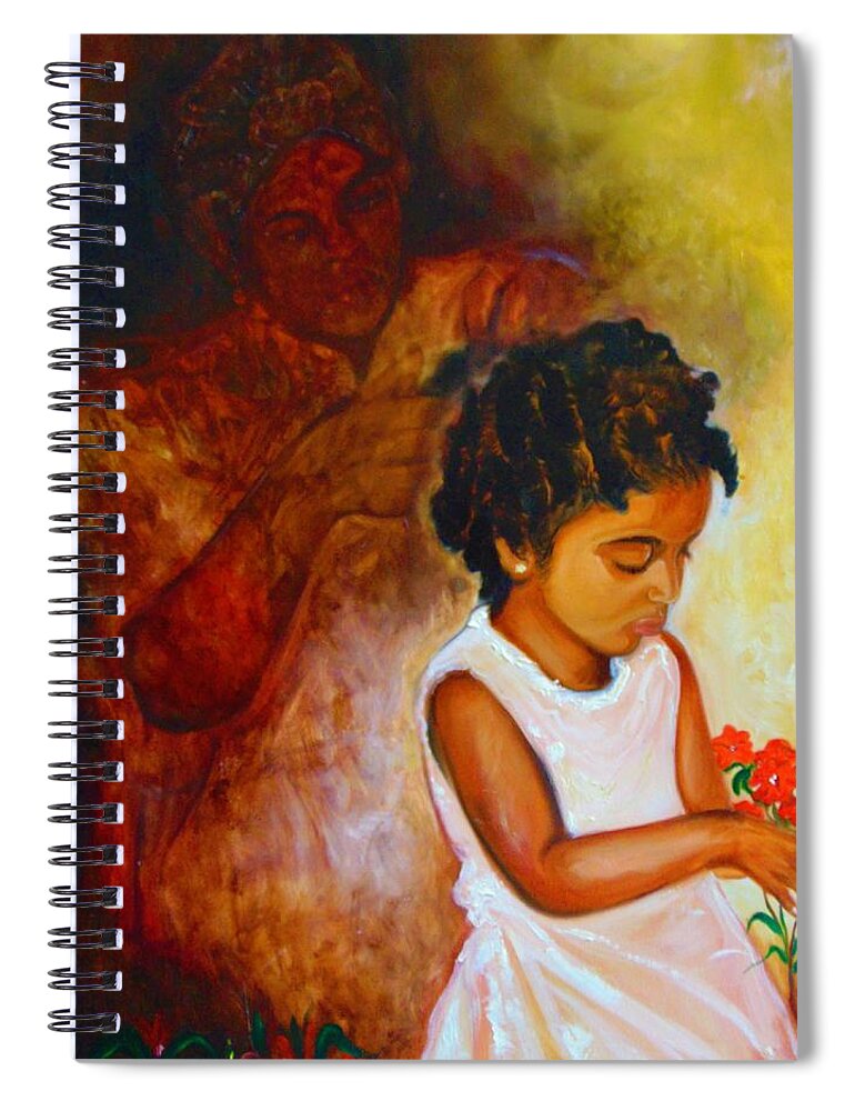African American Art Spiral Notebook featuring the painting Memory  by Emery Franklin