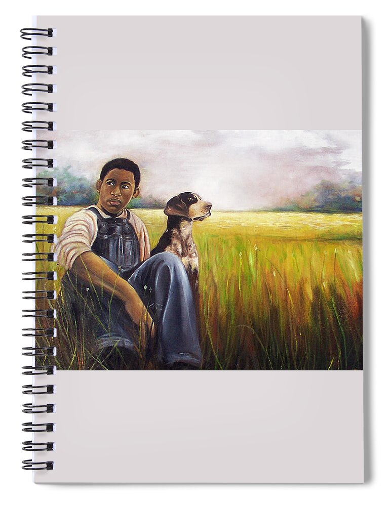 Emery Franklin Spiral Notebook featuring the painting My Best Friend by Emery Franklin