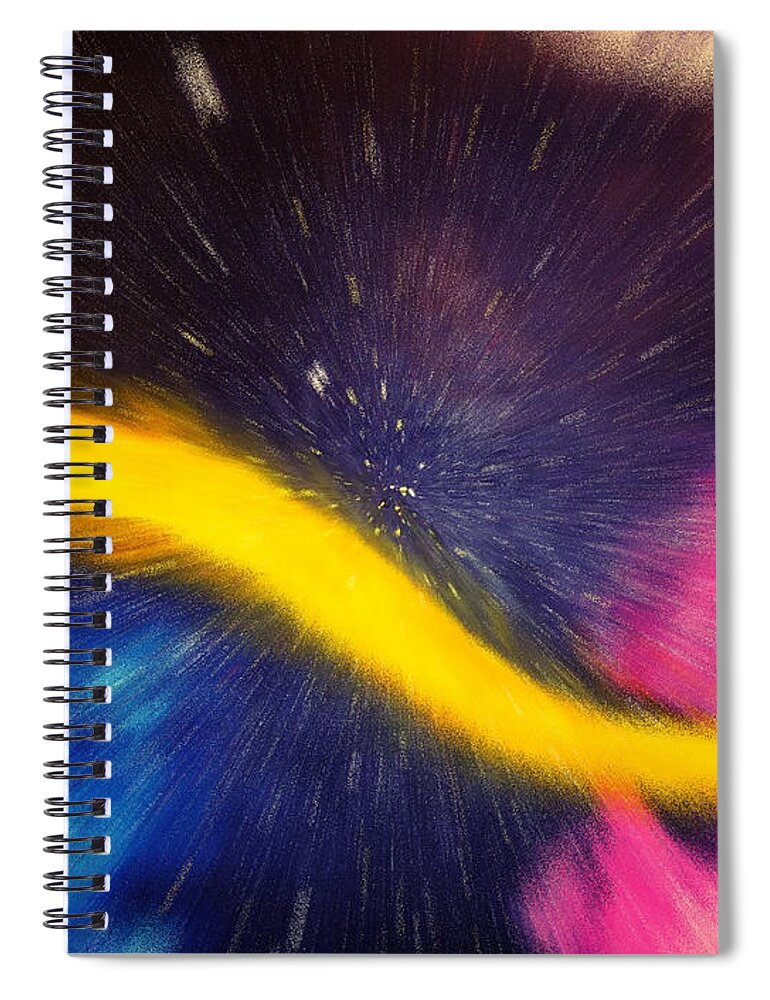Oil Painting Spiral Notebook featuring the photograph My Galaxy Too by Kelly Awad