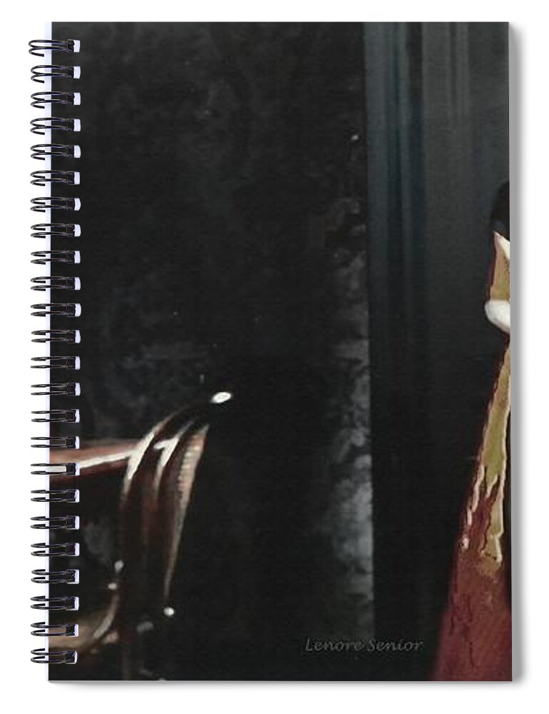 Expressive Spiral Notebook featuring the photograph My Version of the Movie 6 by Lenore Senior