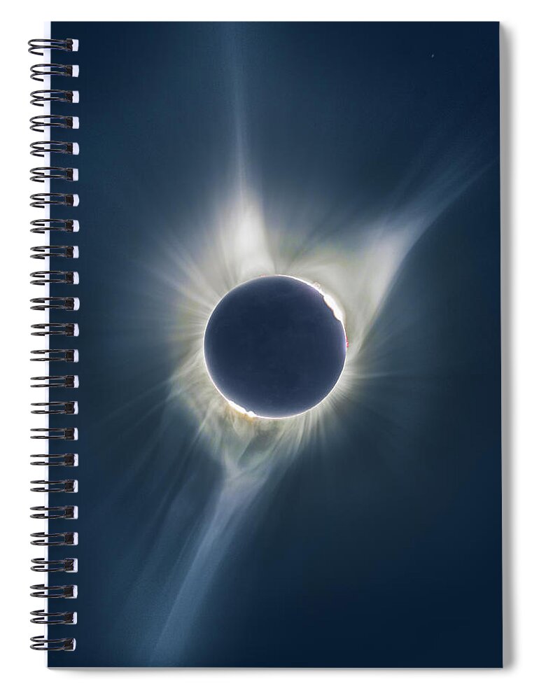  Spiral Notebook featuring the photograph Mystic Eclipse by Ralf Rohner