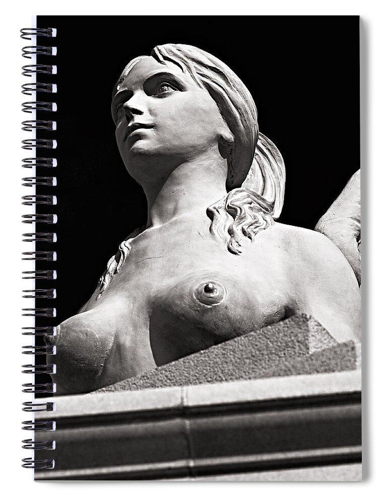 Christopher Holmes Photography Spiral Notebook featuring the photograph Mythical Beauty - BW by Christopher Holmes