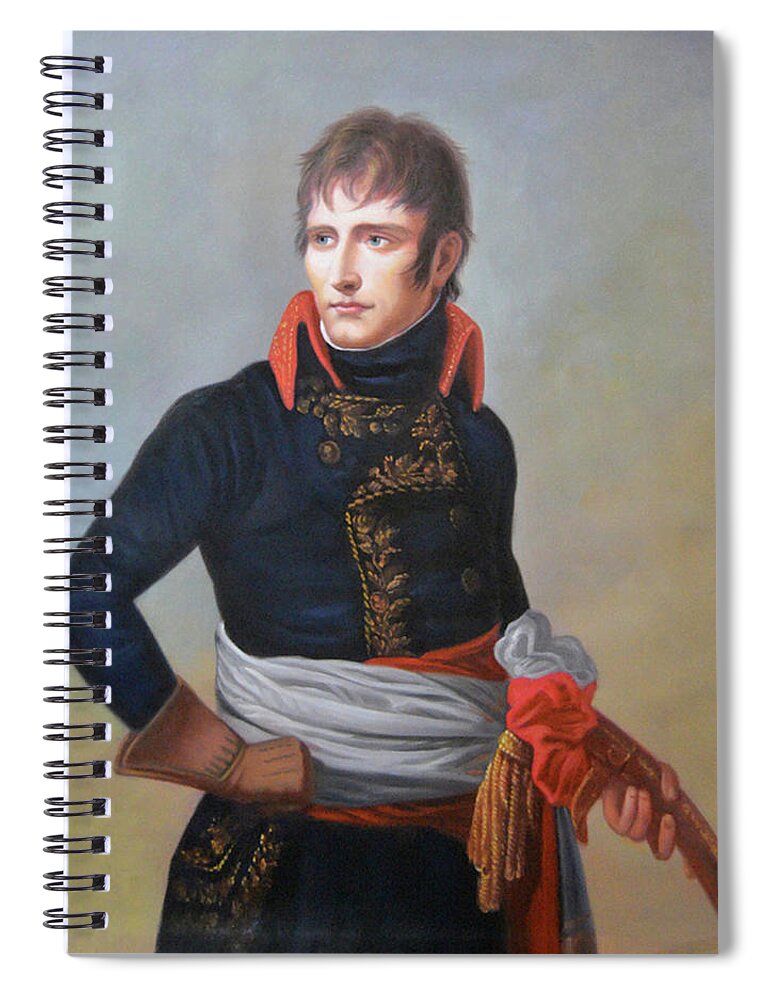 Napoleon Spiral Notebook featuring the painting Napoleon Bonaparte as First Consul by Andrea Appiani