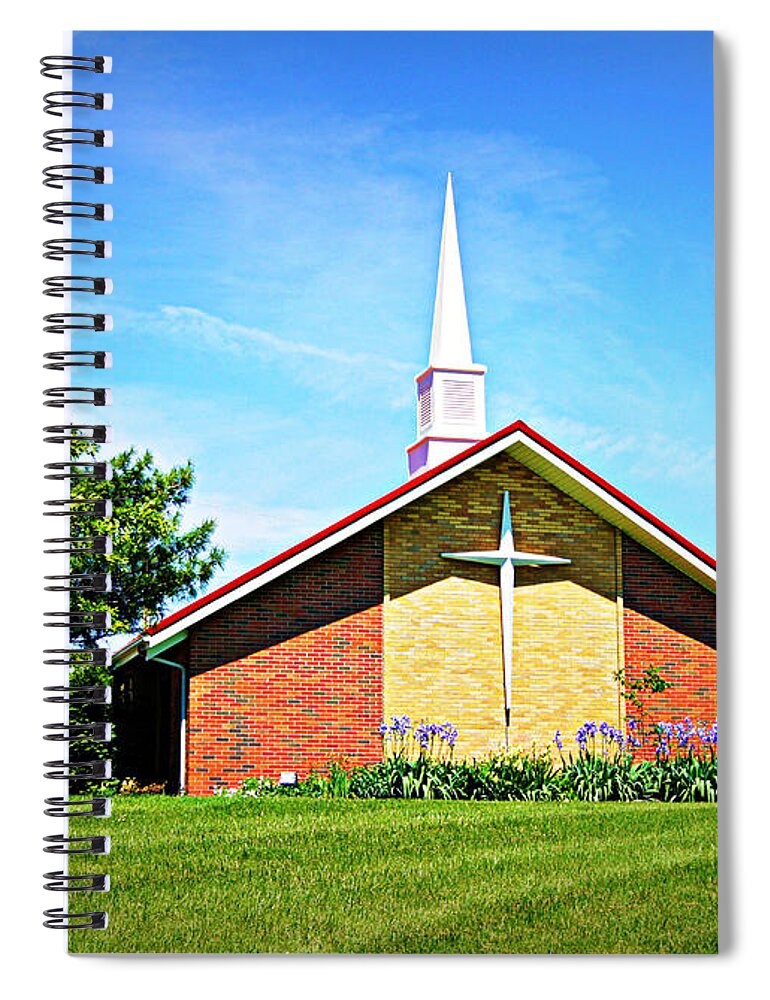 Church Spiral Notebook featuring the photograph Nashville Baptist Church by Cricket Hackmann