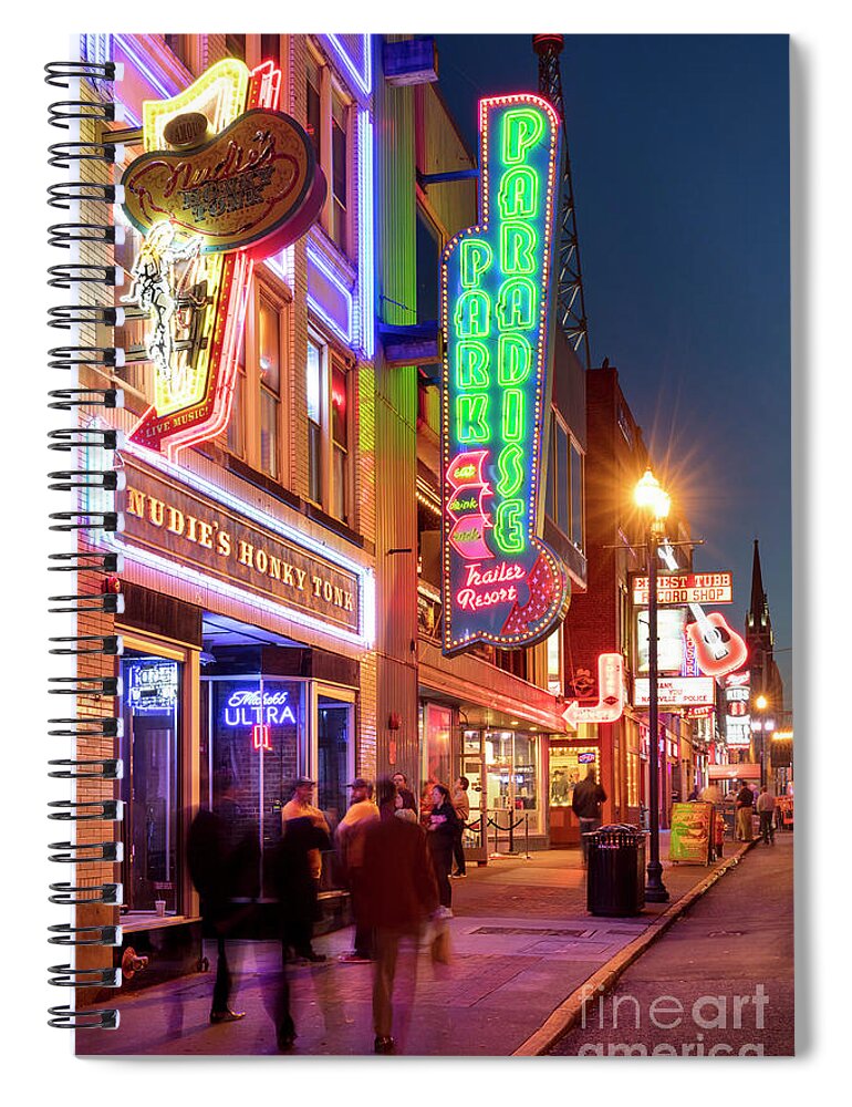 Nashville Spiral Notebook featuring the photograph Nashville Signs II by Brian Jannsen
