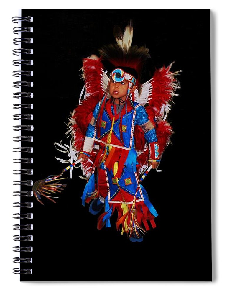 Native American Spiral Notebook featuring the photograph Native American Dancer by Christopher James