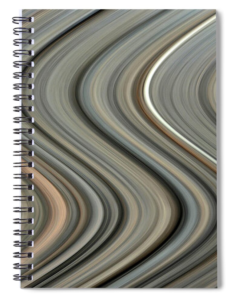 Illusions Spiral Notebook featuring the photograph Natural Curves by Whispering Peaks Photography