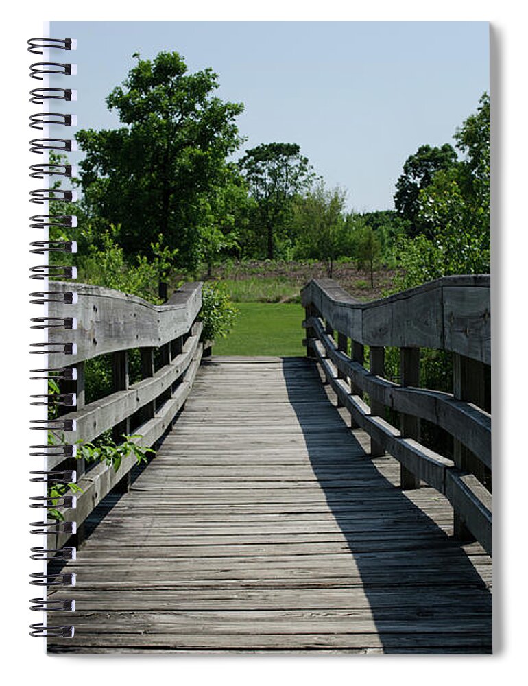 Bridge Spiral Notebook featuring the photograph Nature Bridge by Jim Shackett