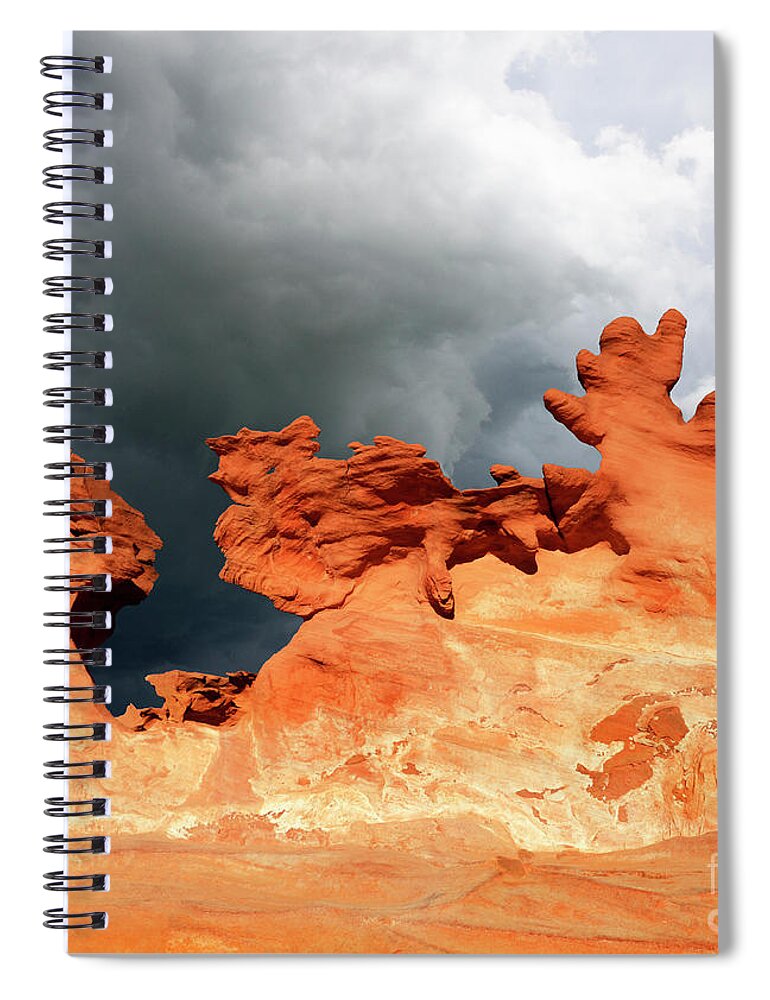 Hoodoo Spiral Notebook featuring the photograph Nature's Artistry Nevada by Bob Christopher