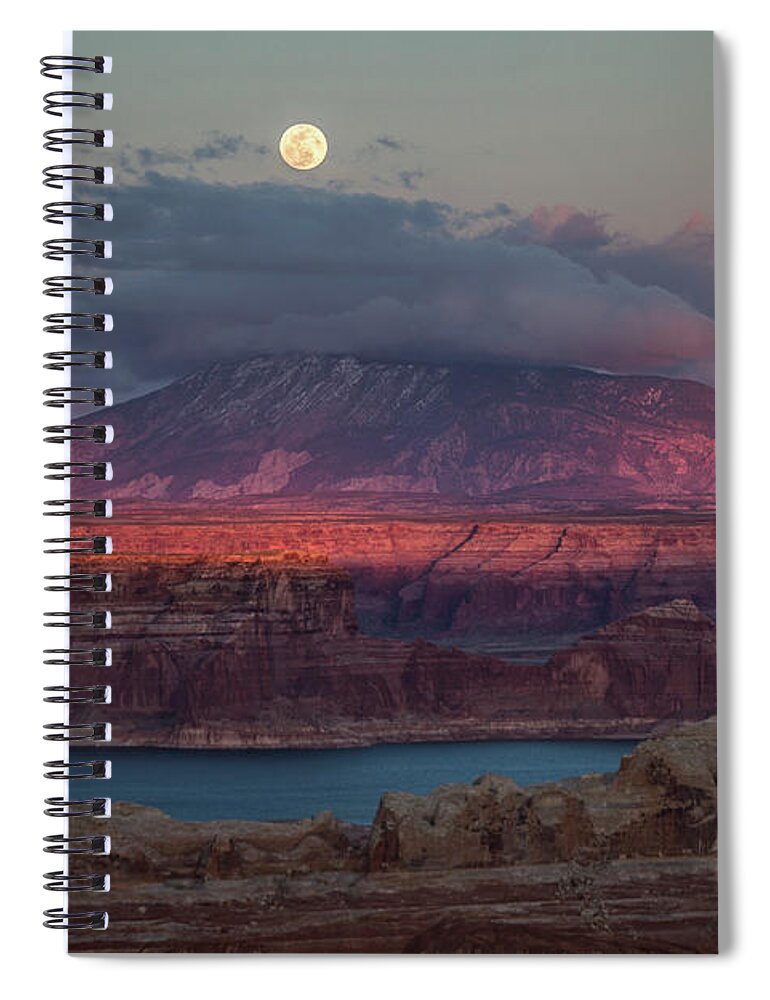 Navajo Mountain Spiral Notebook featuring the photograph Navajo Mountain by Wesley Aston