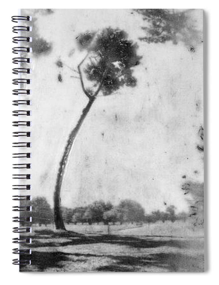Encaustic Spiral Notebook featuring the mixed media Nebula Nature by Roseanne Jones