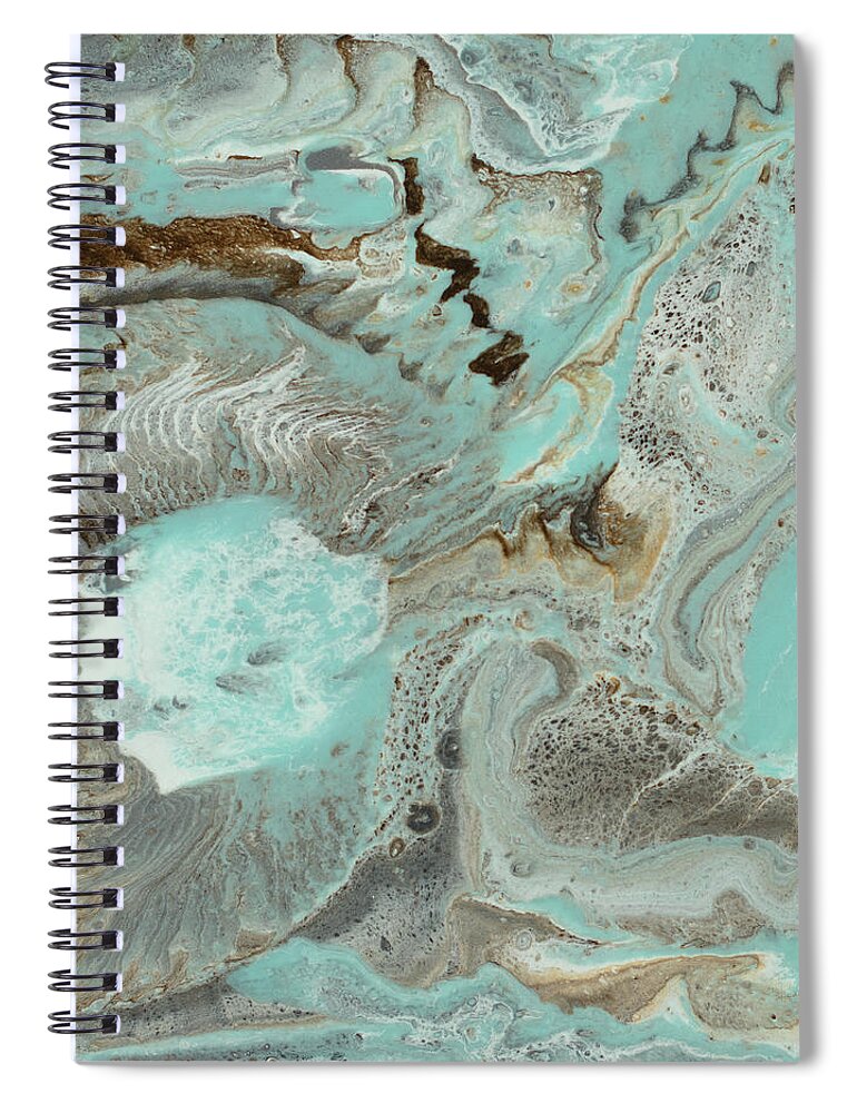 Sky Spiral Notebook featuring the painting Nebula by Tamara Nelson