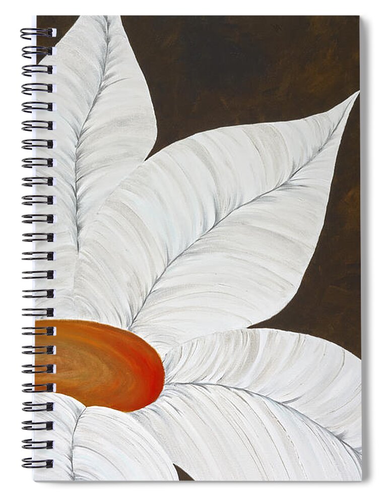 Flower Spiral Notebook featuring the painting Nectar by Tamara Nelson