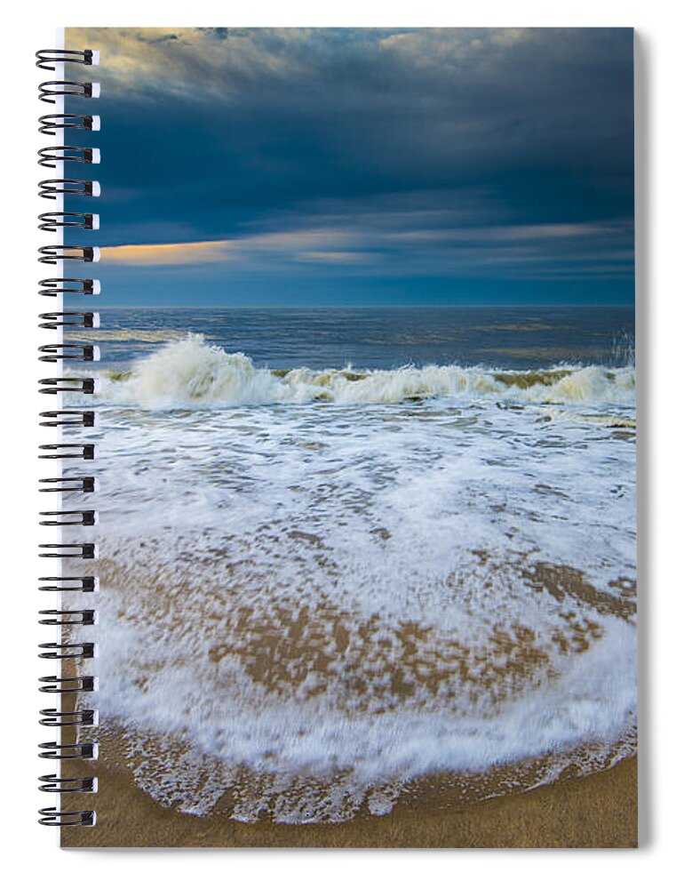 Ocean Spiral Notebook featuring the photograph Never Ending by Steven Ainsworth