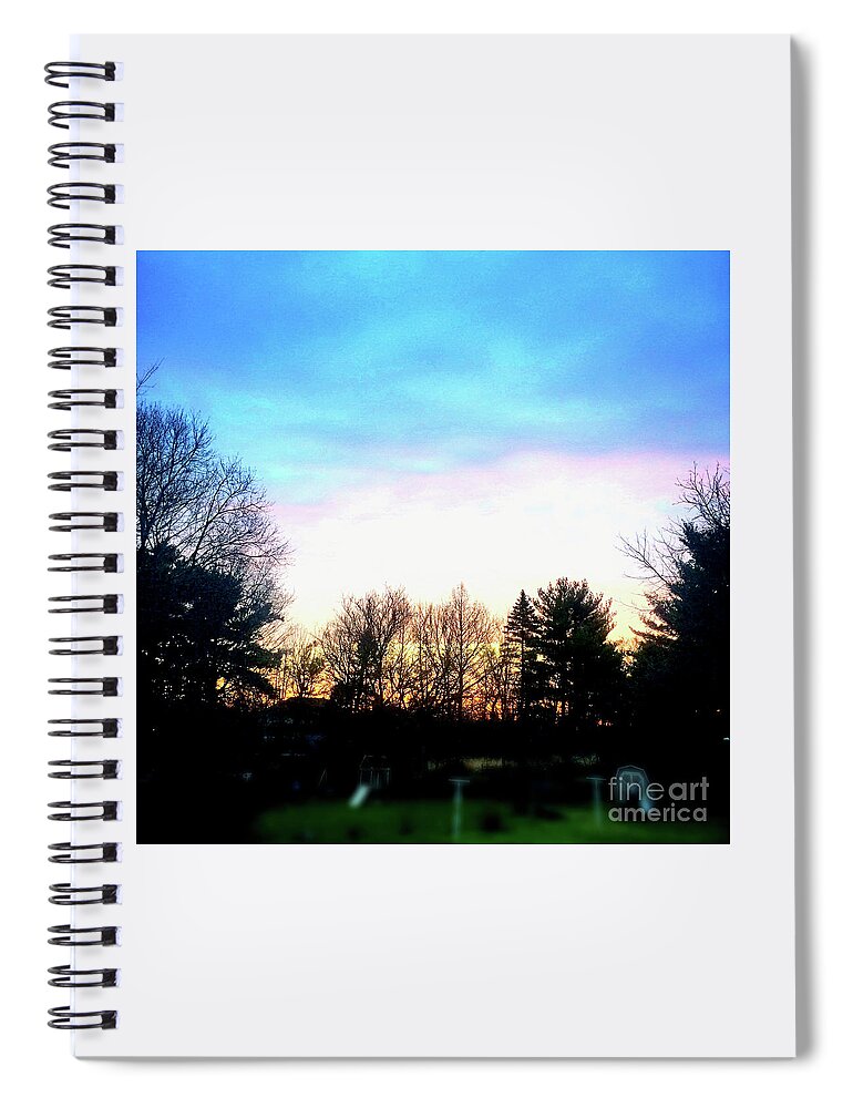 Midwest Spiral Notebook featuring the photograph New Dawn by Frank J Casella
