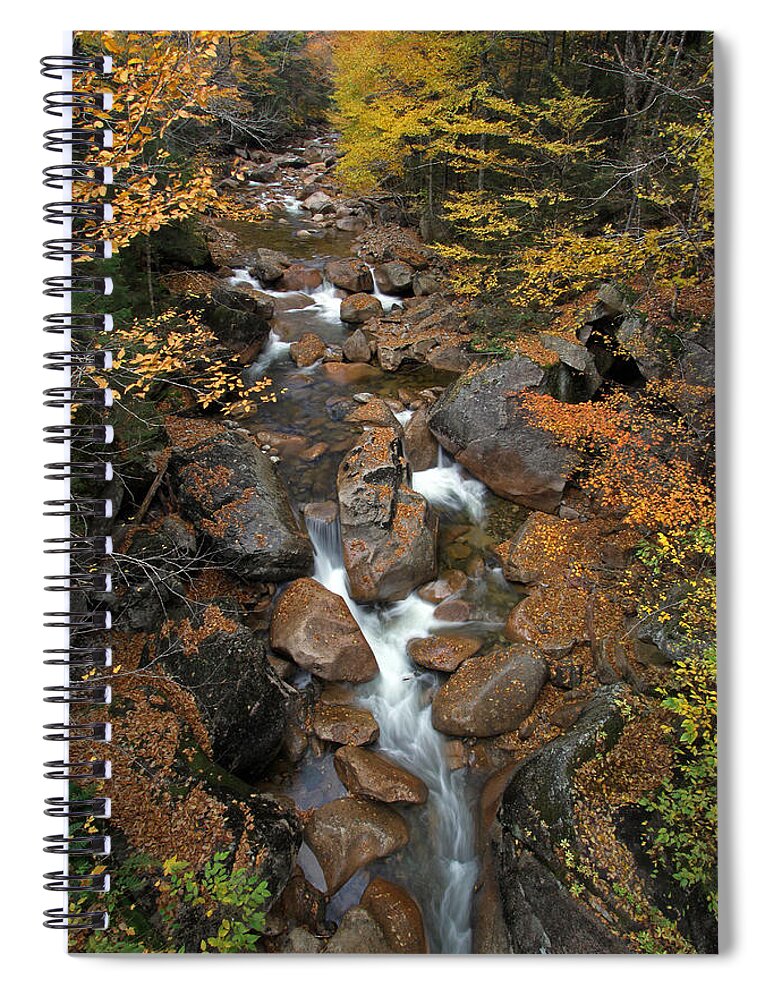 Liberty Gorge Spiral Notebook featuring the photograph New Hampshire Liberty Gorge by Juergen Roth