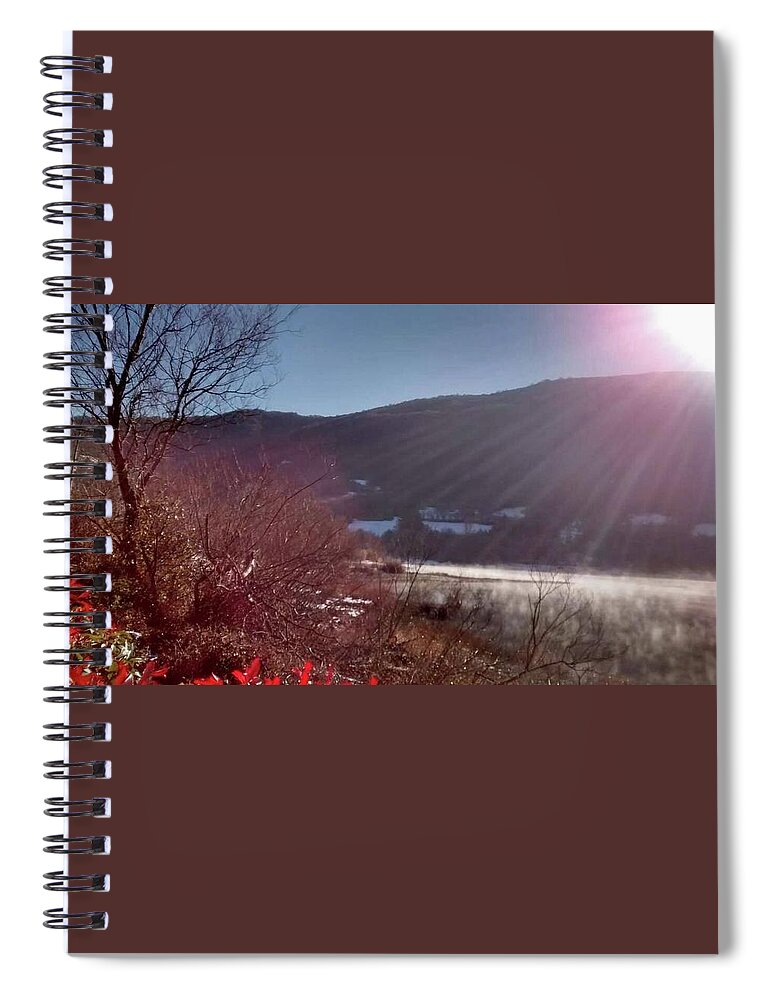 Sun Spiral Notebook featuring the photograph New World I by Nieve Andrea