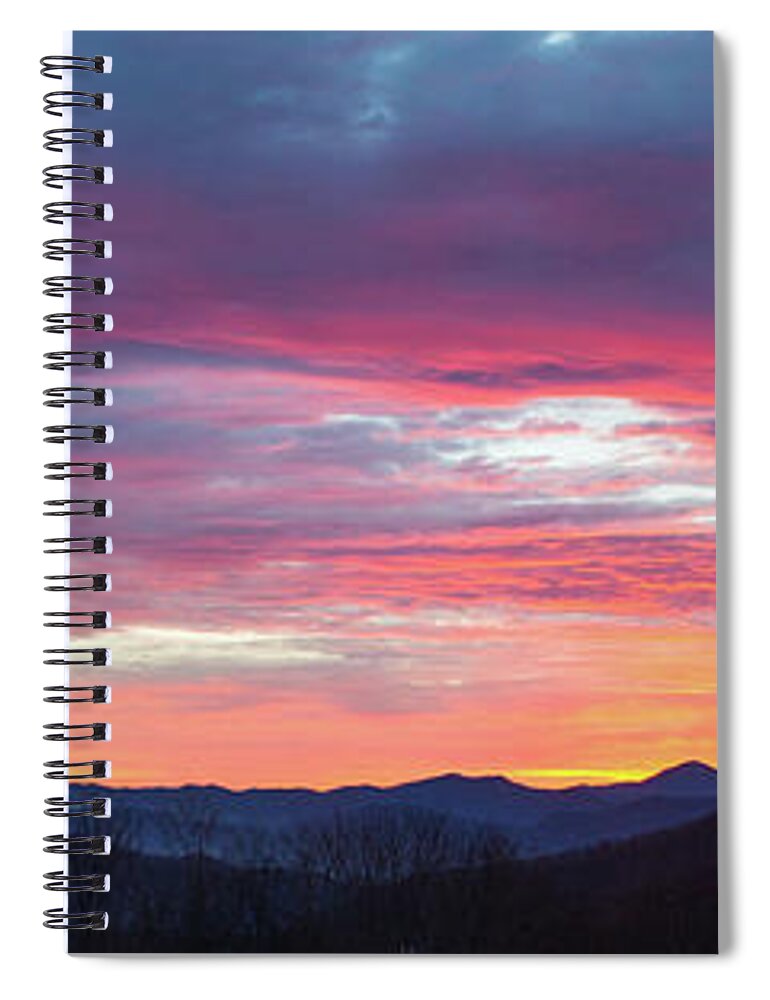Sunrise Spiral Notebook featuring the photograph New Year Dawn - 2016 December 31 by D K Wall