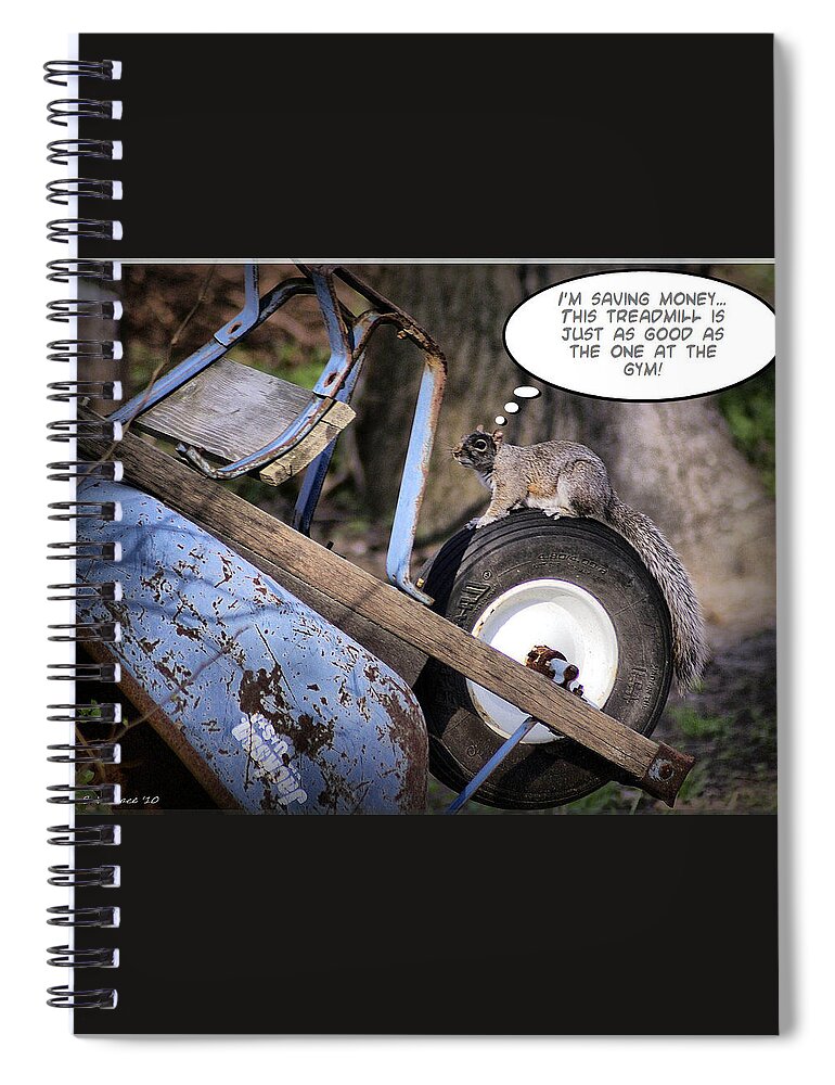 2d Spiral Notebook featuring the photograph New Year Resolutions - Exercise and Save Money by Brian Wallace
