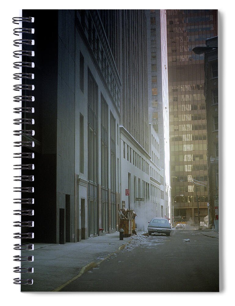 America Spiral Notebook featuring the photograph New York City 1982 Color Series - #3 by Frank Romeo