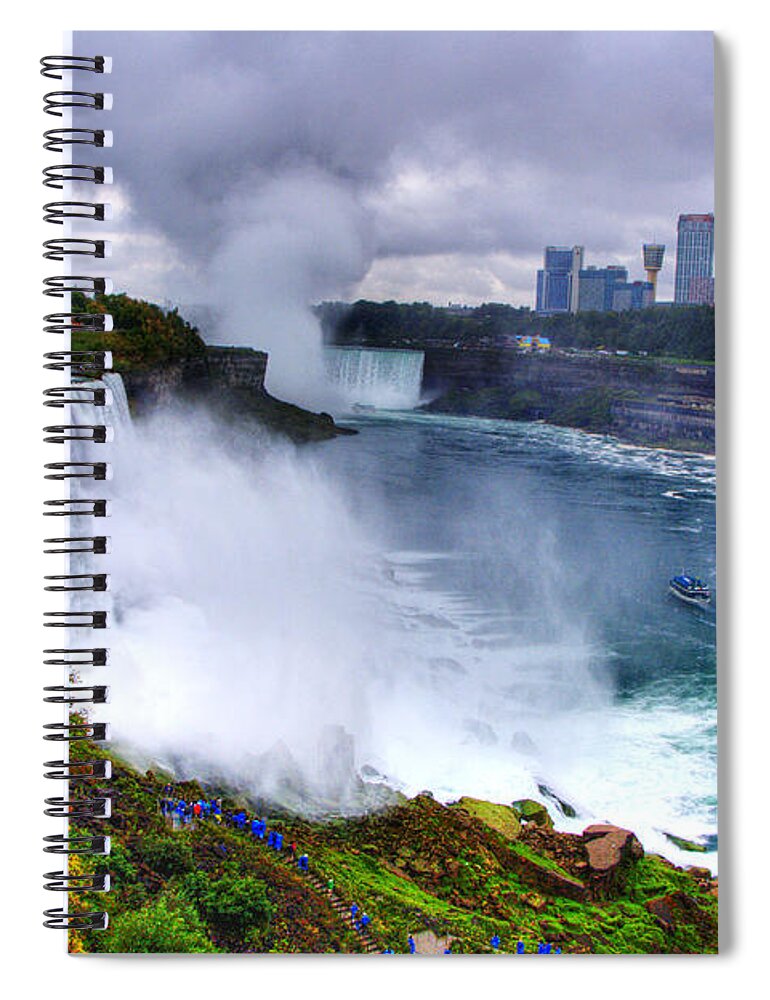 Water Spiral Notebook featuring the photograph Niagra by Ches Black
