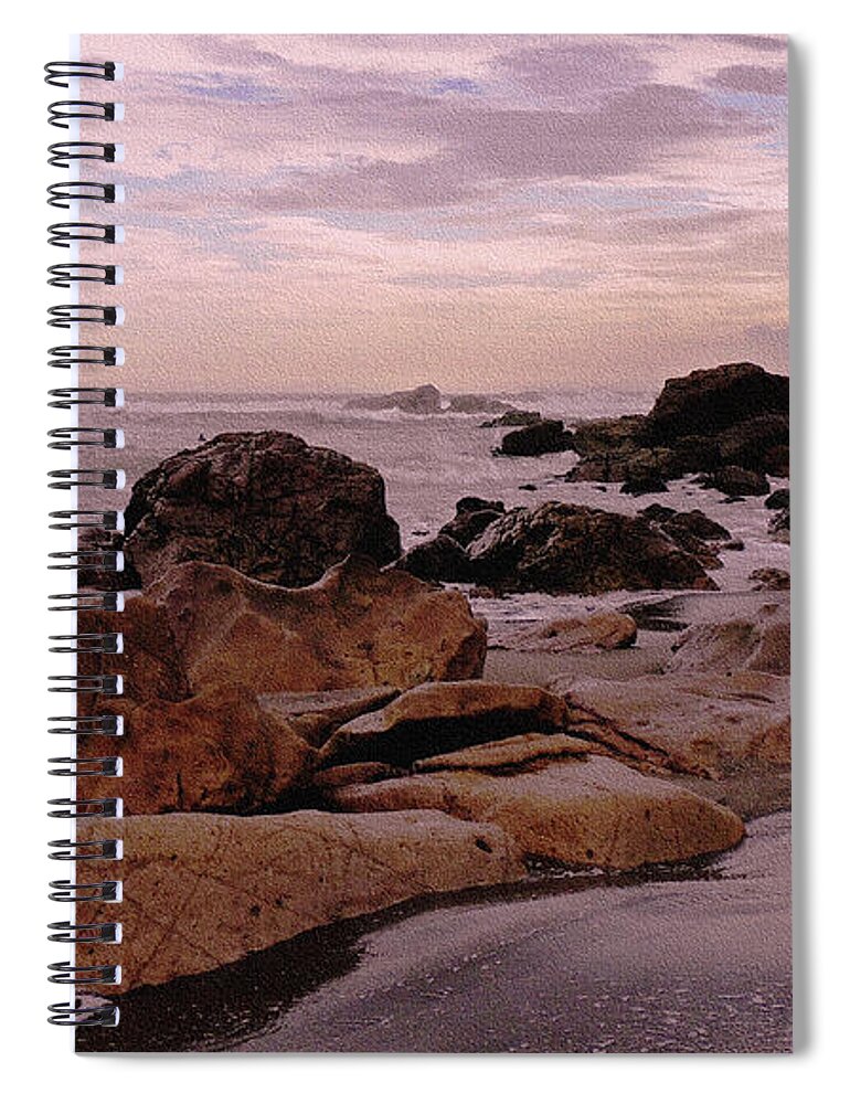 Pacific Spiral Notebook featuring the photograph Nicaragua's Pacific Coast by Lydia Holly