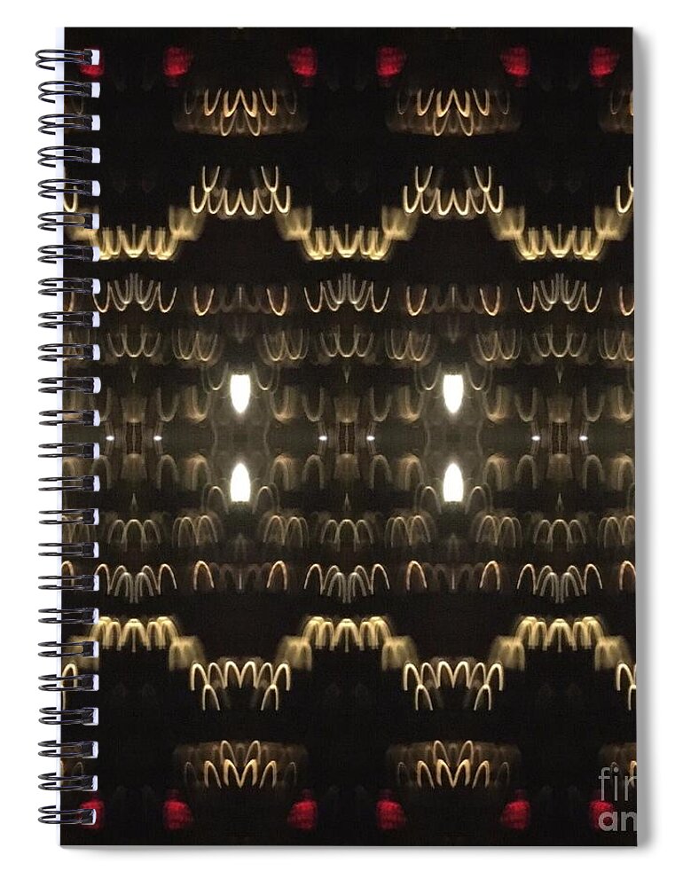 Lights Spiral Notebook featuring the photograph Night Lights by Nora Boghossian